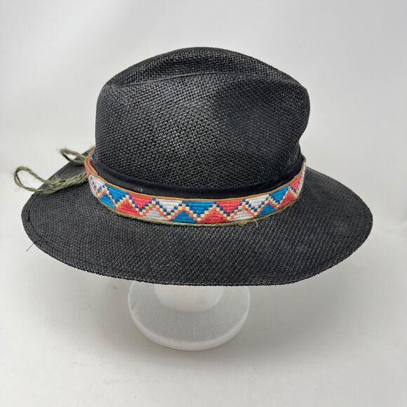 San Diego Hat Company Southwestern Aztec Strap Wide Brim Rodeo Western OS - Picture 4 of 7